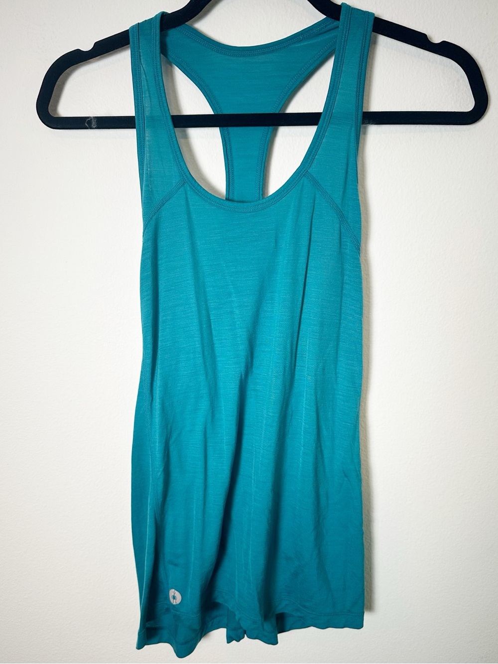 Smartwool Active SMRTWL Merino Wool Blend Tank Top Teal Blue Green Medium